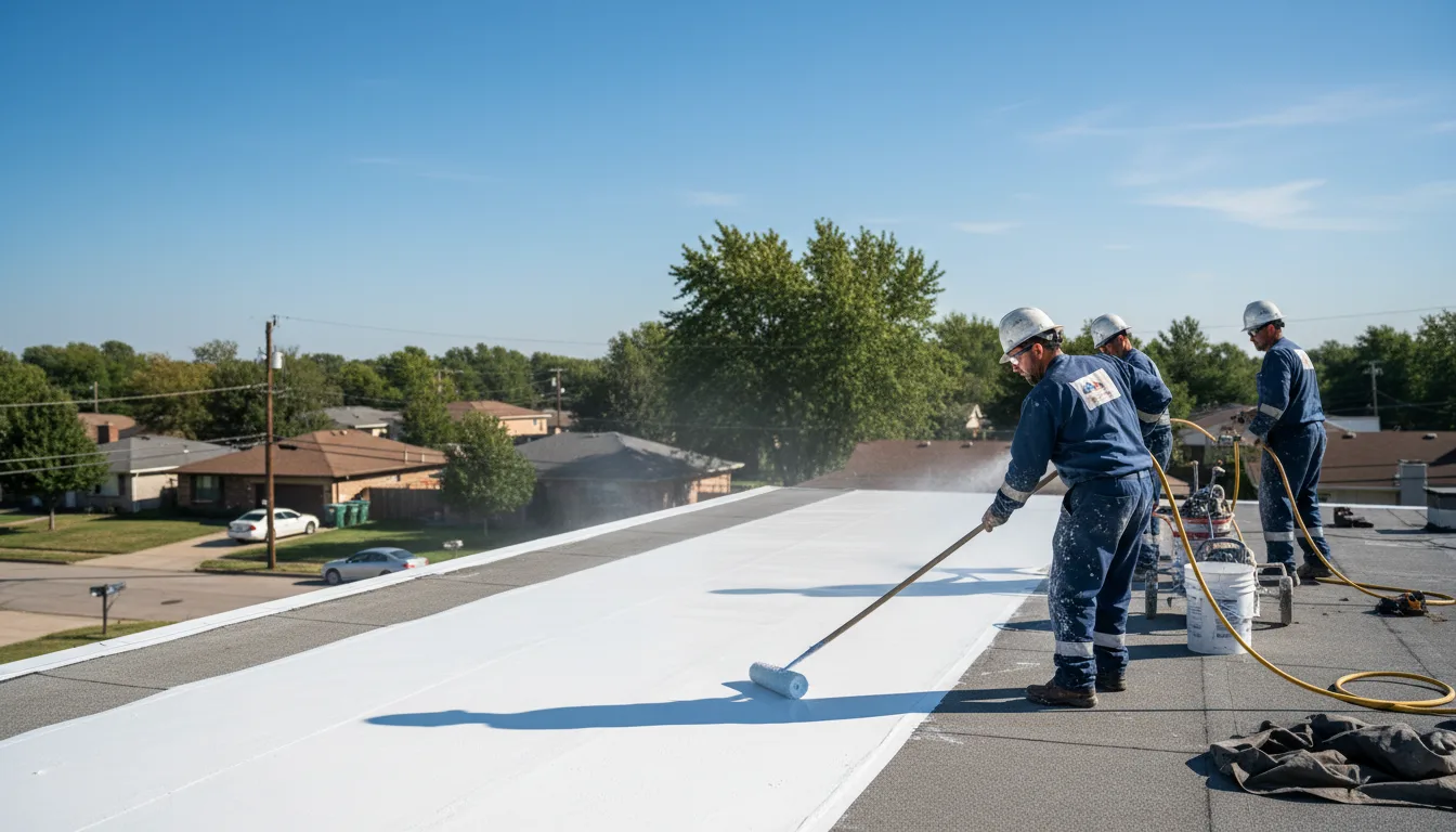 Commercial roof coating in Dundas, MN near me